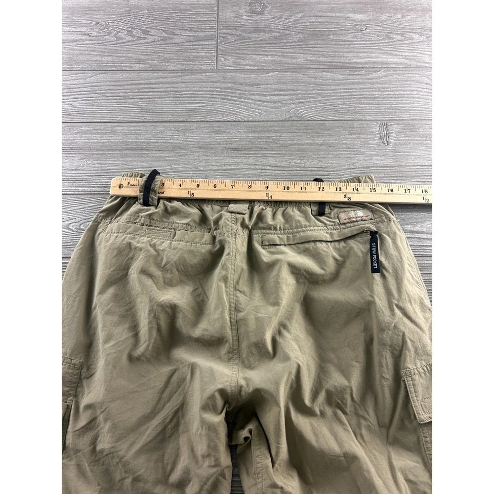 The North Face Mens Outdoor Hiking Convertible Cargo Pants Shorts Tan Medium